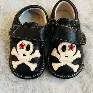 Black Skull Baby Walker Shoes